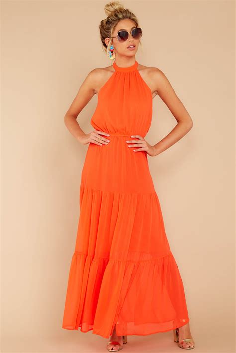 Women's Orange Mini, Midi and Maxi Dresses 